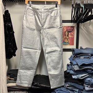 Kut from the Kloth Silver Straight Leg Jeans